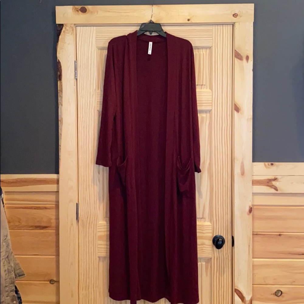 Long maroon tunic